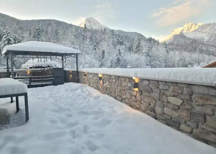 Wellness Mit Sauna, Outdoor Whirlpool & Kamin Bischofswiesen